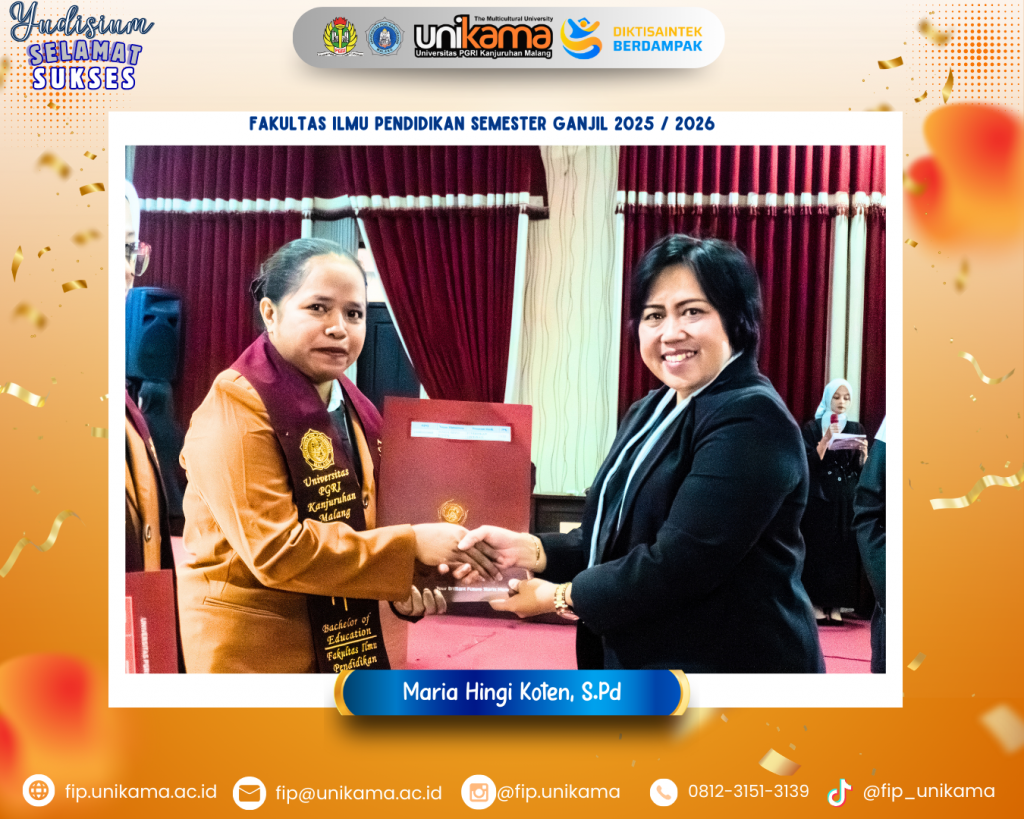 Sempat Berhenti Karena Sakit, Maria Hingi Koten Bangkit dan Raih Predikat Mahasiswa Terbaik Prodi Pendidikan Geografi FIP UNIKAMA